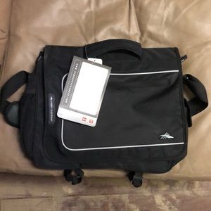 Black High Sierra messenger bag. Brand New.